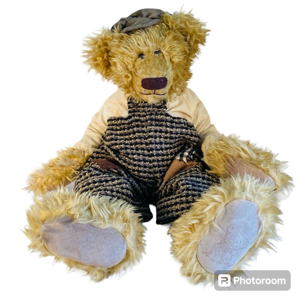 Vintage Lonnie St. Martin Homespun Collection 1998 Teddy Bear "Sam" Collectible